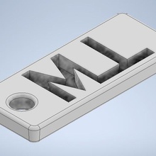 chaveiro a arte anel de chave 3d print model - Mito3D