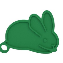 portachiavi coniglietto coniglio Pasqua 3d print model - Mito3D