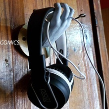 keychain covid pendant headphones house decoration idea functional easy anatomy wall key 3d print model - Mito3D