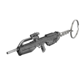 keychain - br-55 battle cannon halo printable 3d model stl files digital print cosplay diy gun weapon br55 br 55 anniversary rifle master chief 3d print model - Mito3D