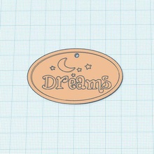 keychain - dreams fashion key ring 3d print model - Mito3D