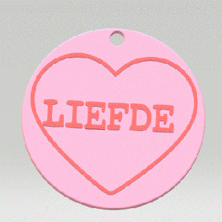 Schlüsselbund Liebe Herz Schätzchen Valentinstag Süss London Süßigkeiten Schlüssel Ring Schlüsselring afrikanisch 3d print model - Mito3D