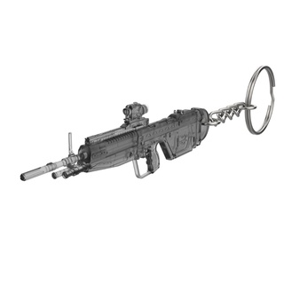 keychain - m392 cannon halo printable 3d model stl files digital diy gun weapon video game assault rifle dmr battle master chief 3d print model - Mito3D