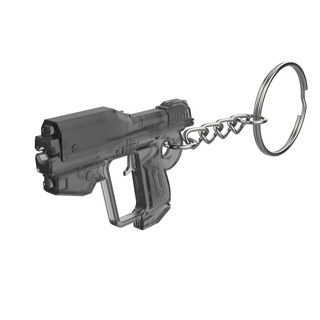 keychain - m6g magnum halo printable 3d model stl files digital cosplay diy gun weapon pistol video game m6 anniversary master chief 3d print model - Mito3D