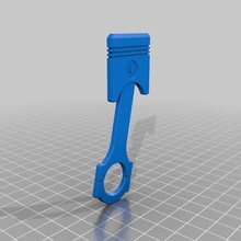 keychain - piston 3d print model - Mito3D