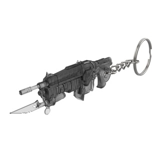keychain - retro lancer gears war printable 3d model stl files digital print cosplay diy gun weapon pistol video game rifle 3d print model - Mito3D