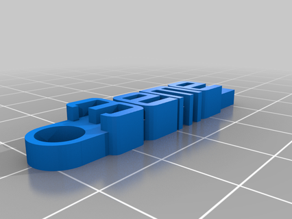keychain 3eme third customized organization 3d print model - Mito3D