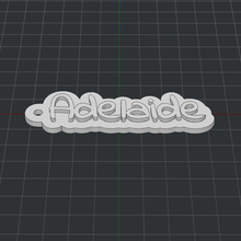 keychain adelaide 3d print model - Mito3D