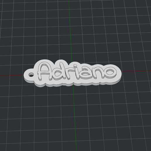 portachiavi Adriano 3D print model - Mito3D