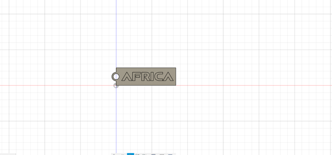 anahtarlık Afrika kalamar oyun 3d print model - Mito3D