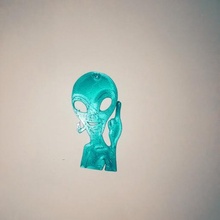 portachiavi alieno Fanculo chiave squillare extraterrestre 3d print model - Mito3D