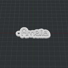 keychain amelia 3d print model - Mito3D