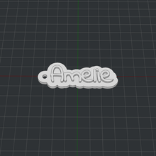 keychain amelie amelia 3d print model - Mito3D