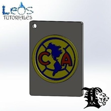 portachiavi America fc futbol mexicano leos3d chiave squillare calcio daniel Leo 3d print model - Mito3D