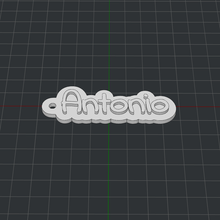 porte clés Antonio 3d print model - Mito3D