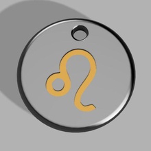 keychain astro lion leo jewelry key ring 3d print model - Mito3D