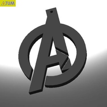 Schlüsselanhänger avengers symbol Mode tumcults Kinder frei tool Geschenk 3d print model - Mito3D