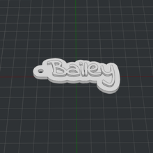 porte clés Bailey 3d print model - Mito3D