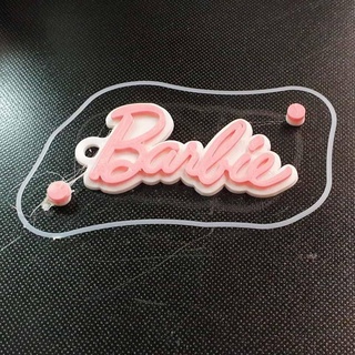 chaveiro Barbie logotipo 3d sinais logotipos 3d print model - Mito3D