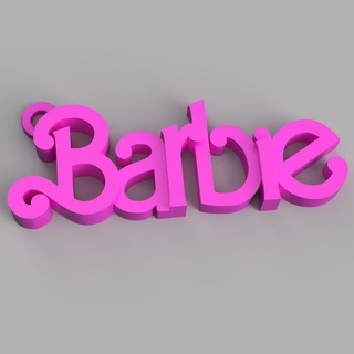 llavero Barbie niños regalo personalizado nombre partido llave anillo grupos familia llaves 3d print model - Mito3D