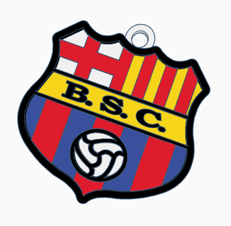 porte clés Barcelone Equateur 5 couleurs couches sc football 3d print model - Mito3D