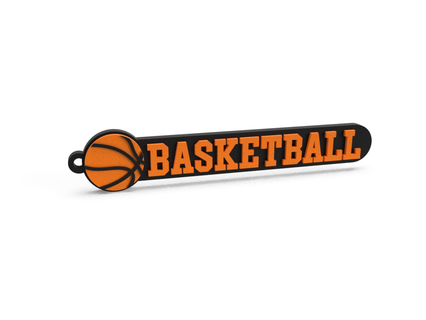 porte clés basketball Nom chaîne sport base ball Douane personnalisé bijoux clé 3d print model - Mito3D