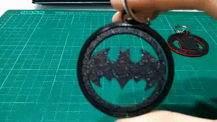 keychain batman gimble key chain 3d print model - Mito3D