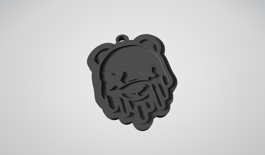 keychain bear swag 3d print model - Mito3D