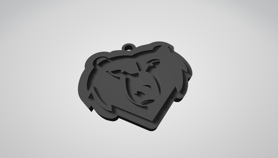 keychain bear 3d print model - Mito3D