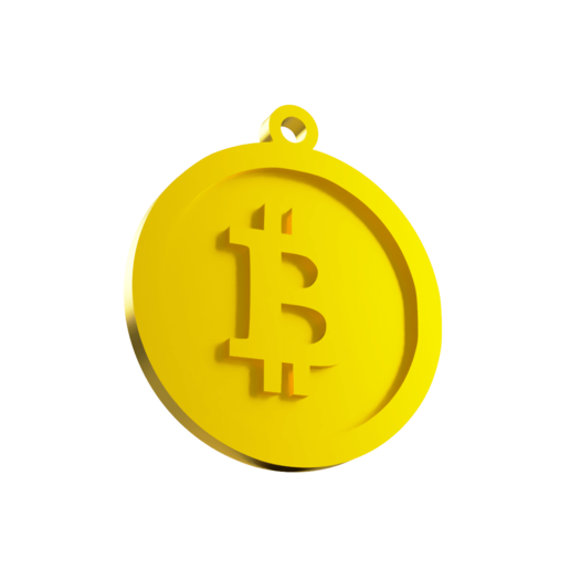 chaveiro bitcoin chave anel enfeite deco btc bitcointalk Bitcoincash cripto cryptodeco 3D print model - Mito3D