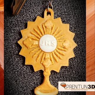 porte clés béni sacrement communion souvenir souvenirs bijoux saint rappelles confirmation 3d print model - Mito3D