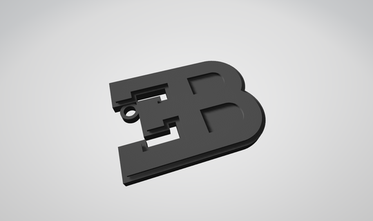 keychain bugatti 3d print model - Mito3D