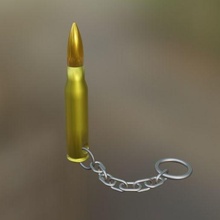 keychain bullet ammunition 3d print model - Mito3D
