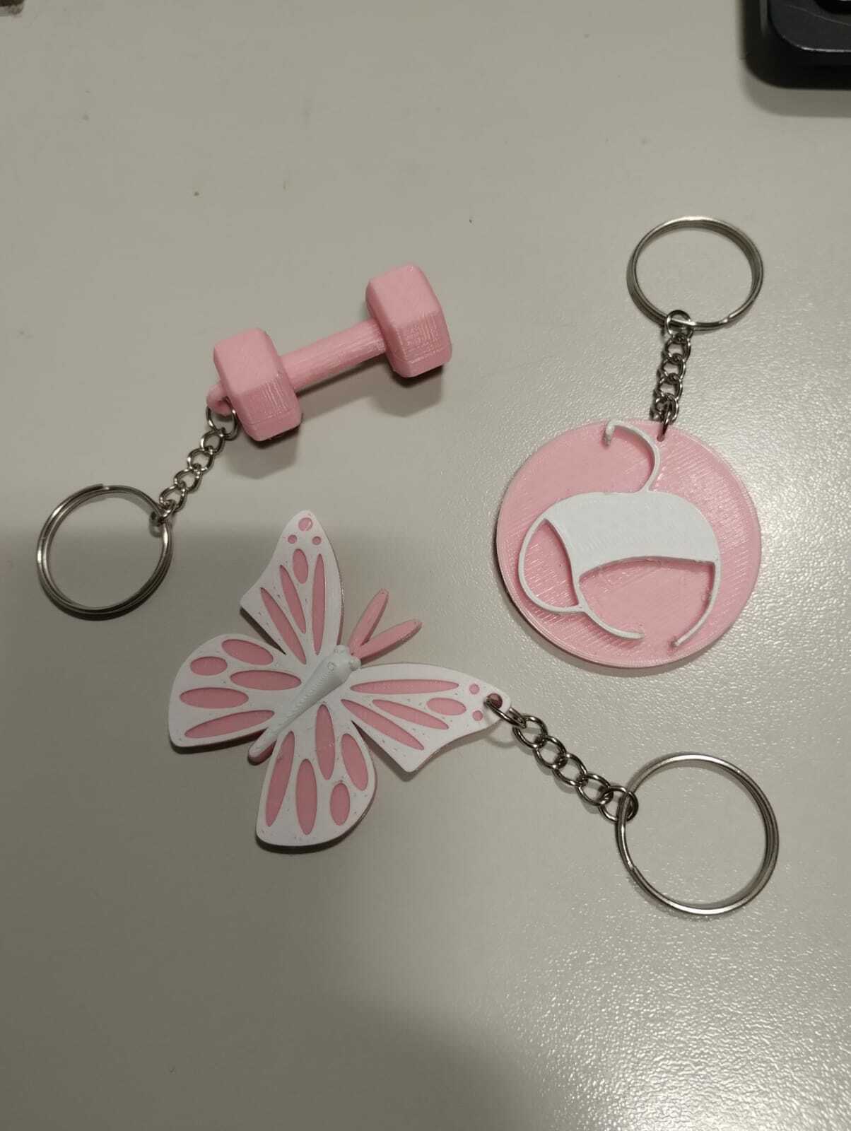 keychain butterfly 3D print model - Mito3D