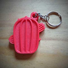 keychain cactus home key ring 3d print model - Mito3D