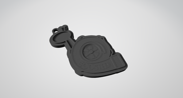 keychain car turbo 3d print model - Mito3D