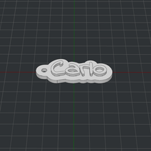 keychain carlo 3d print model - Mito3D