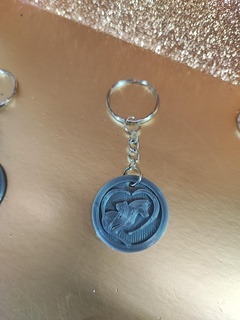 keychain cat dog heart key ring animal doberman 3d bricoloup 3d print model - Mito3D