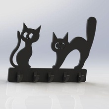 keychain cats 3d print model - Mito3D