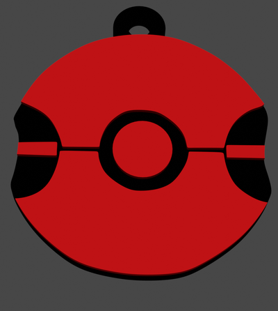 keychain cherish ball crianzaball pokemon pokeball cherishball 3d print model - Mito3D
