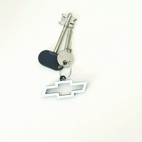 porte clés Chevy vi art logo marque moto bicyclette moteur conception symbole multicolore voiture cadeau marques 3D print model - Mito3D