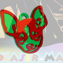 llavero chiguagua llave anillo mascota 3d print model - Mito3D