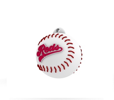 keychain cincinnati reds container lid mlb key ring 3d print model - Mito3D