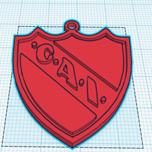 portachiavi club independiete vari l'argentina keychain anello per chiavi indipendente calcio di cai 3d print model - Mito3D