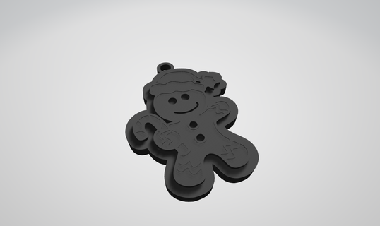 portachiavi biscotto Bambola porta chaves boneco bolacha Natale 3d print model - Mito3D