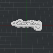 keychain corey 3d print model - Mito3D