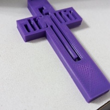 llavero cruzar Moda llave anillo religión 3d print model - Mito3D