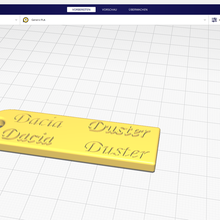 Schlüsselbund dacia Staubtuch 3d print model - Mito3D