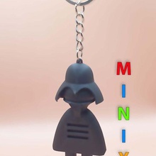 porte clés sombre vader minix collection 3d print model - Mito3D