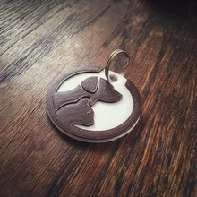 keychain dog cat jewelry key animal 3d print model - Mito3D